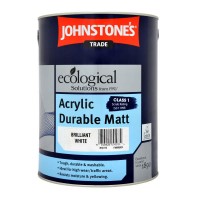 5L Johnstone's Acrylic Durable Matt (Brilliant White)