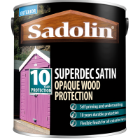 5L Sadolin 10 Year Superdec Satin (Obsidian)