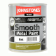 Johnstone's Direct to Rust Metal Paint - Smooth Black (800ml)