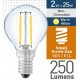 2w (= 25w) Clear LED Round - SES