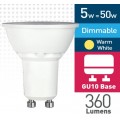 5w (= 50w) Dimmable Frosted LED GU10