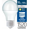 13w (= 100w) Dimmable Frosted LED GLS - ES